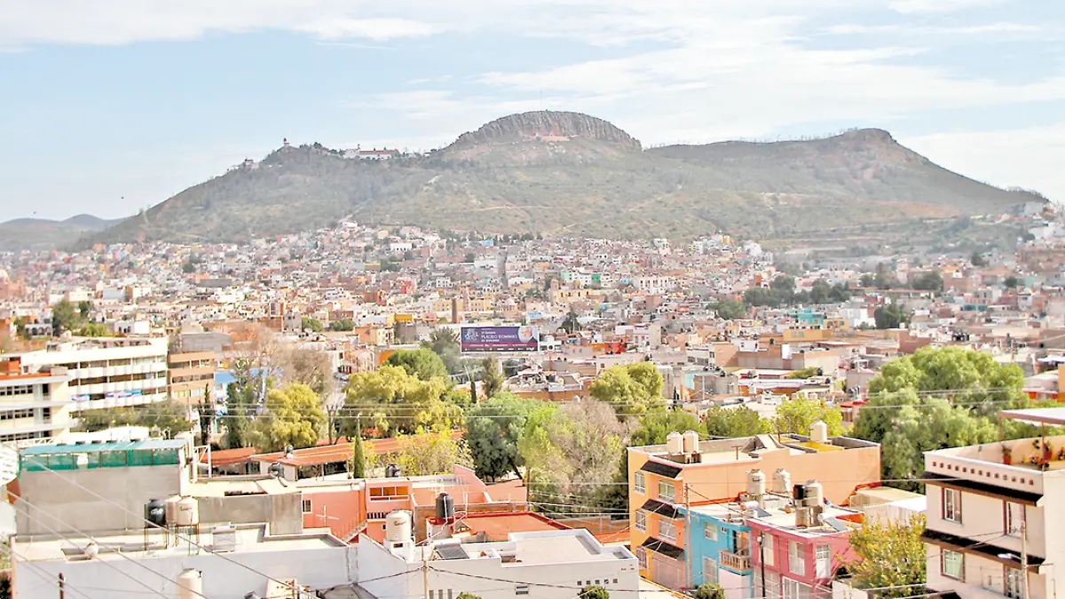 vista del cerro de la bufa en la capital del estado